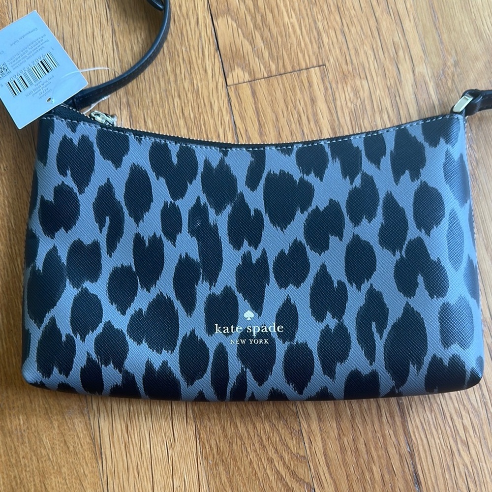 Kate Spade Black and Gray Crossbody Bag